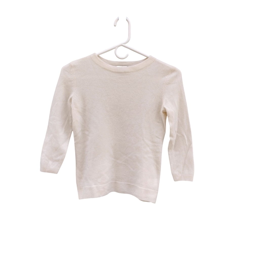 Talbots Pure Cashmere Kids Ivory Sweater